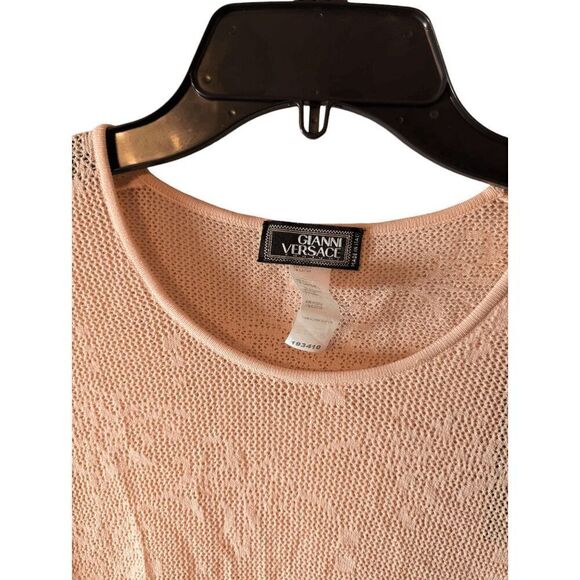 NWT GIANNI VERSACE Codice Sheer Long Sleeve Size Large - Picture 4 of 4